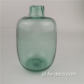 Recykling zielonych szklanych wazonów dekoracyjny nowoczesne wazony tabletop